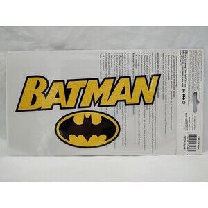 DC Comics Batman Glitter Iron-On Transfer 8" X 4"